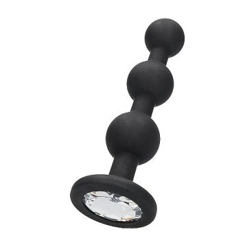 Silicone Beaded Diamond Butt Plug - Zwart-silicone-beaded-diamond-butt-plug-zwart.jpg