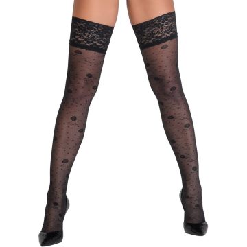Cottelli Legwear Hold-Up Kousen - Zwart