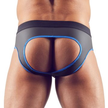 Svenjoyment Jockstrap met Rits - Zwart Blauw
