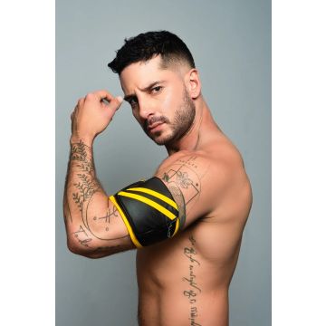 ROK Biker Bicep Bandje - Zwart/Geel