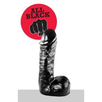 All Black Boudewijn Dildo - 19 cm
