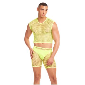 Pink Lipstick Net Bula 3-Delige Set - Geel