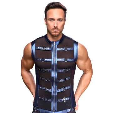 NEK Mouwloos Shirt Gespen - Blauw