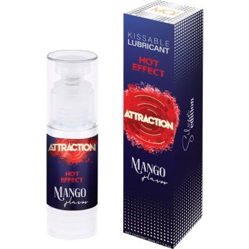 Attraction Glijmiddel  Kissable Hot Effect Mango 50 ml