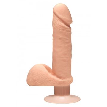 Realistische Vibrator met Ballen en Zuignap - 18 cm