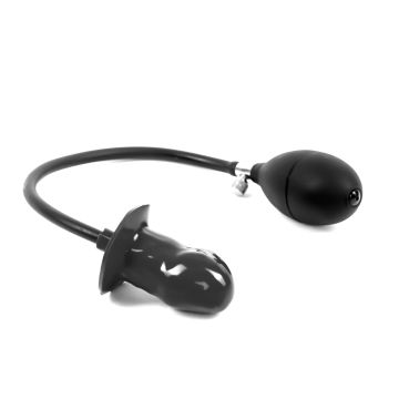 Latexa Opblaasbare Gag Zwart - Maat S