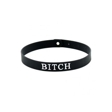 Halsband BITCH - Siliconen