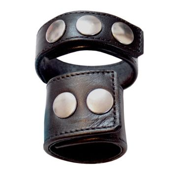 Dubbele cockring met drukknopen