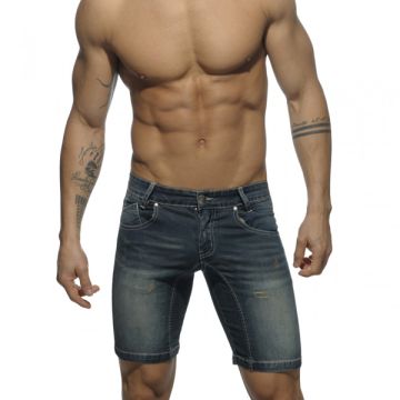Addicted Mid Length Short - Dark Blue Jeans