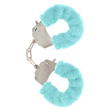 Pluchen Handboeien - Blauw
