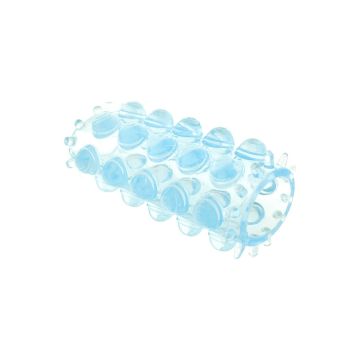 Rekbare Penis Sleeve met Noppen - Blauw-8713221399335-sleeve-los.jpg
