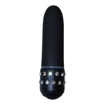 Diamond Mini Vibrator - Zwart