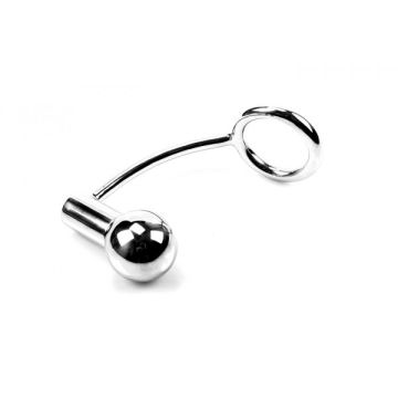 Zware cockring met anaalplug (OP=OP)