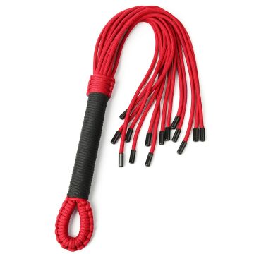 Knot Flogger Nylon - Rood