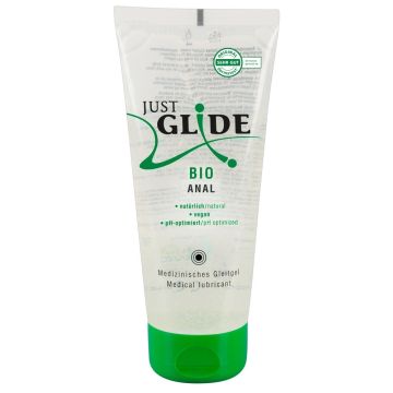 Just Glide Bio Waterbasis Anaal Glijmiddel - 200 ml
