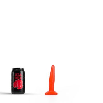 All Black Rick Butt Plug 12 cm - Rood