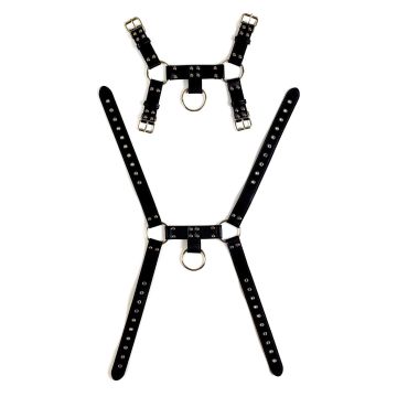 Body Harnas Man Bondage Model 2 - Zwart