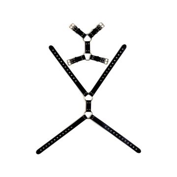 Body Harnas Man Bondage Model 5 - Zwart