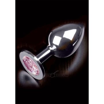 Buttplug Dolce Piccante Jewellery in Silver Roze - Large 
