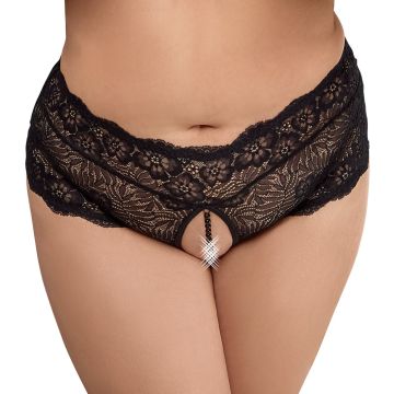 Cottelli Kruisloze Veter Slip - Zwart