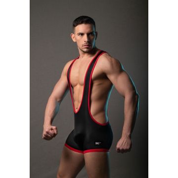 Dale Mas Top Up Wrestler - Zwart Rood
