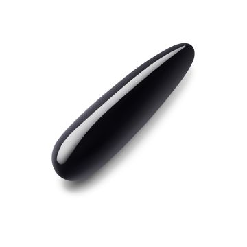 Dildo Crystal Slim Wand Black Obsidian