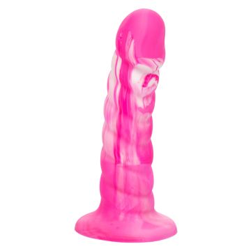 Dildo Twisted Ribbed - Roze