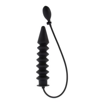 Extreme Opblaasbare Ribbed Buttplug Expert Hidden Desire