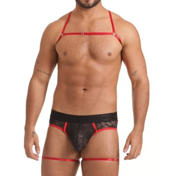 GIGO Vibrant Brief Jockstrap - Zwart