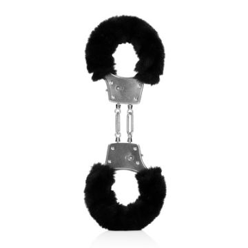 Handboeien Furry Metal  - Black