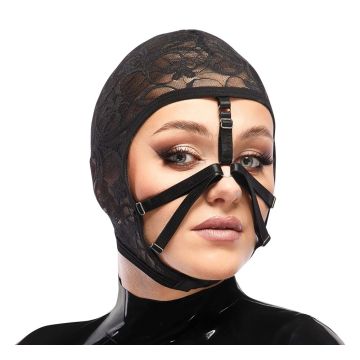Kanten Hoofdmasker - Zwart