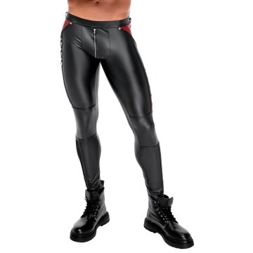 NEK Nauwsluitende Matte Broek - Zwart/Rood