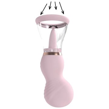 Oplaadbare Borst en Vulva Pomp Roze - Sensual