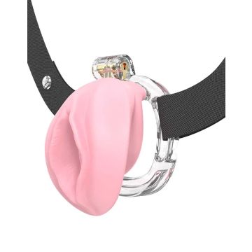 Peniskooi P-Cage PC10 Vagina - Transparant/Roze