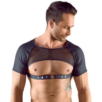 Svenjoyment Harnas Mesh Stof - Zwart