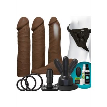 Vibrerende Dual Density Strap-On Set + Remote Control