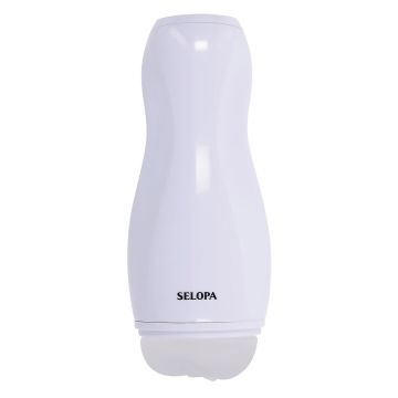 Vibrerende Masturbator Pleasure Can Vagina - Wit