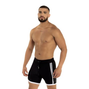 ROK Kinky Skin Bike Zipper Short - Zwart/Wit