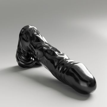 All Black Steroid The Referee Dildo - Zwart