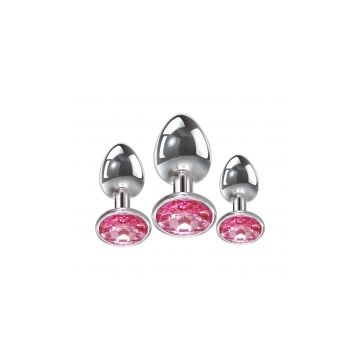 Buttplug Gem Anal plug set - roze