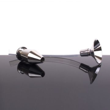 Anus Trechter met holle Buttplug L - Kiotos Steel