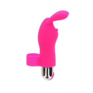 Oplaadbare Vinger Vibrator Bunny Pleaser - Roze