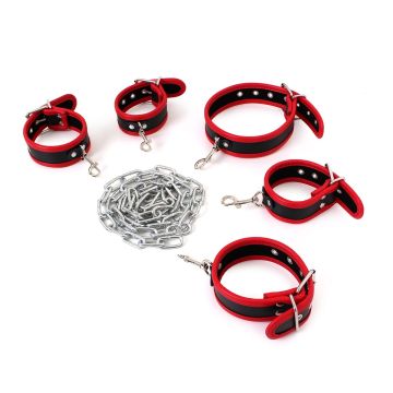 Budget Body Restraints Set - Zwart en Rood