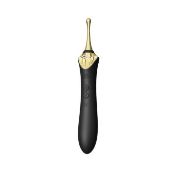 Bess 2 Verwarmende Clitoris Massager met 4 Opzetstukken - Zwart