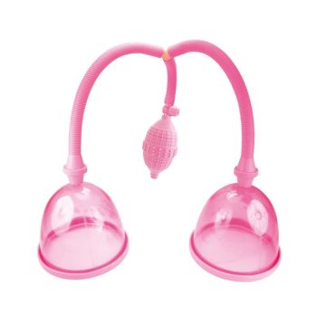 Borstpomp met Dubbel Cilinder - Roze