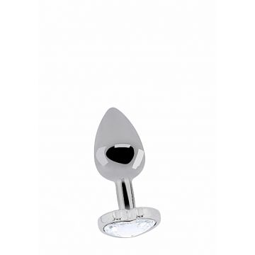 Buttplug met Hartvormig Diamant - S