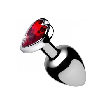 Buttplug met Rood Hart - Medium
