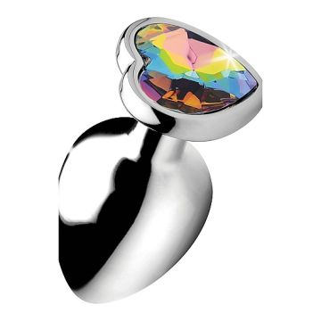 Buttplug Rainbow Prism Heart - Large