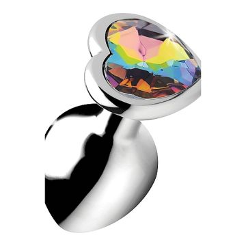 Buttplug Rainbow Prism Heart - Medium