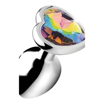 Buttplug Rainbow Prism Heart - Small